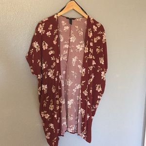 Forever 21 Large Floral Kimono